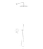 Zestaw Prysznicowo-Wannowy Podtynkowy 3 Funkcyjny Z Deszczownicą 25 cm PI Biały Mat AREX.SET.1247WH Excellent
