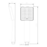 Zestaw Prysznicowy 1-Funkcyjny Punktowy Mistella Chrom ANMI141121 Avapax