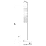 Zestaw Prysznicowy 1-Funkcyjny Z Drążkiem Ultimate Złoty Szczotkowany ANUL151221 Avapax