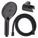 Zestaw Prysznicowy 3-Funkcyjny Punktowy Ultimate Czarny ANUL141331 Avapax