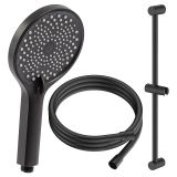 Zestaw Prysznicowy 3-Funkcyjny Z Drążkiem Ultimate Czarny ANUL151331 Avapax