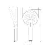 Zestaw Prysznicowy 3-Funkcyjny Z Drążkiem Ultimate Złoty Szczotkowany ANUL151231 Avapax