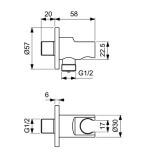 Zestaw Prysznicowy Ceraline Czarny Mat BD192XG Ideal Standard