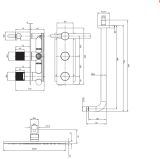 Zestaw Prysznicowy Contour Miedz Szczotkowana SYSCT10CPB Omnires