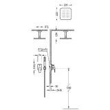 Zestaw Prysznicowy Loft Chrom 20018080 Tres