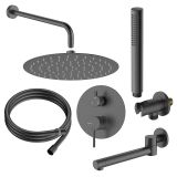 Zestaw Prysznicowy Podtynkowy Trzyfunkcyjny Ultimate Gun Metal ANUL131421 Avapax