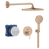 mini: Zestaw Prysznicowy Podtynkowy Z Deszczownicą Rainshower Mono 310 Essence Brushed Warm Sunset 25287DL0 Grohe (1)
