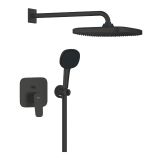 Zestaw Prysznicowy Podtynkowy Z Deszczownicą Tempesta Cube 250 Cubeo Matte Black 1053362430 Grohe