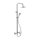 Zestaw Prysznicowy Ścienny Z Deszczownicą 25 Cm, Chrom Clever 2.0 AREX.4181CR Excellent