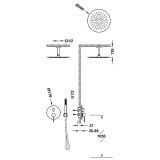 Zestaw Natryskowy Z Baterią Podtynkową Rapid-BoxStudy Czerń Metalizowana 26228003KM Tres