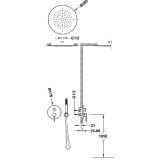 Zestaw Natryskowy Z Baterią Podtynkową Rapid-BoxStudy Czerń Matowa 26228005NM Tres