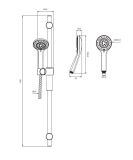 Zestaw Prysznicowy Suwany Chrom Y YOSEMITE-SXLUXCR Omnires