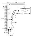 Zestaw Prysznicowy Tempesta Cube System 250 Chrom 26694001 Grohe