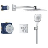 Zestaw Prysznicowy Z Deszczownicą Grohtherm Smartcontrol Chrom 34864000 Grohe