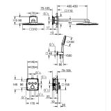 Zestaw Prysznicowy Z Deszczownicą Grohtherm Smartcontrol Chrom 34864000 Grohe