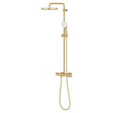 mini: Zestaw Prysznicowy Z Termostatem Tempesta 250 Brushed Cool Sunrise 26670GN1 Grohe (4)
