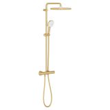 mini: Zestaw Prysznicowy Z Termostatem Tempesta 250 Cube Brushed Cool Sunrise 26689GN1 Grohe (1)