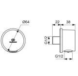 Zestaw Prysznoicowy Ceratherm T25 Chrom A7598AA Ideal Standard