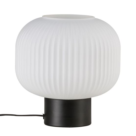 Lampa Stołowa Szklana Milford Czarna 48965001 Nordlux