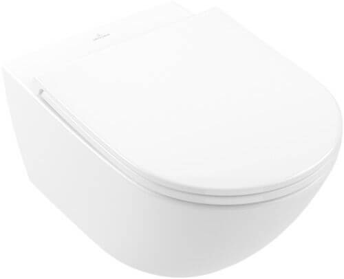 Miska WC Wisząca Universo TwistFlush 56x37 + Deska Wolnopadająca Combi-Pack 4670T901 Villeroy&Boch