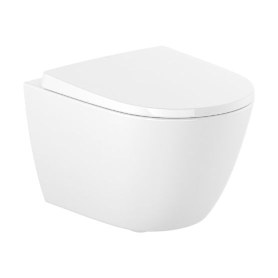 Miska WC Podwieszana Rimles Compacto Z Deską Wolnoopadającą Ona Pack A34H689000 Roca