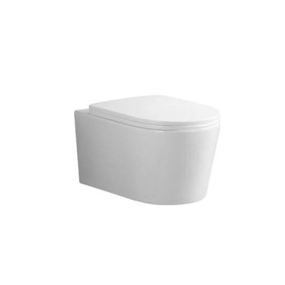 Miska WC Wisząca NOX 2.0 SuperFlush 53x36 + Deska Wolnopadająca Slim ABD02 Emporia