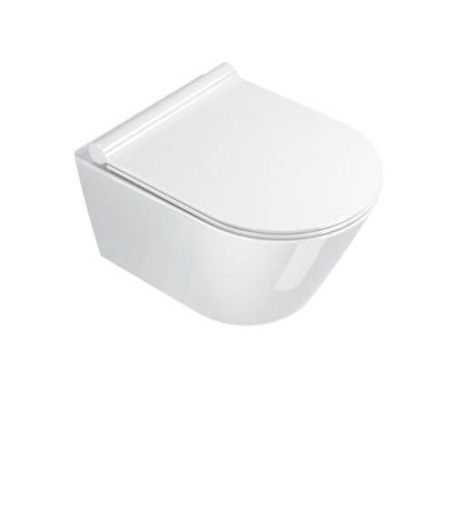 Miska Wisząca WC Newflush Zero Biały Połysk 46x35 1VSZ46R00+5V45STP00+5KFST00 Catalano