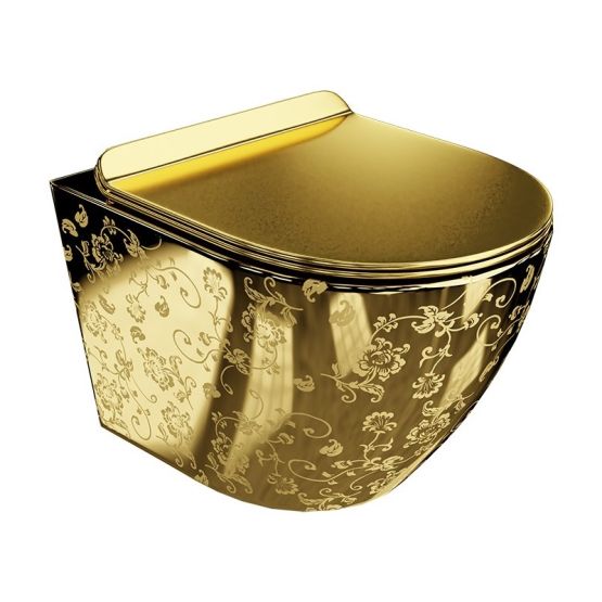 Miska Wisząca WC Sofi Slim Golden Eye Z Deską Wolnoopadającą Lavita