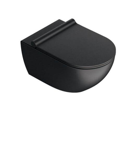 Miska Z Deską Wolnoopadającą Colori Czarny Mat 35x54.5 1VSF54RNS+KFST00+5SCSTPNS Catalano