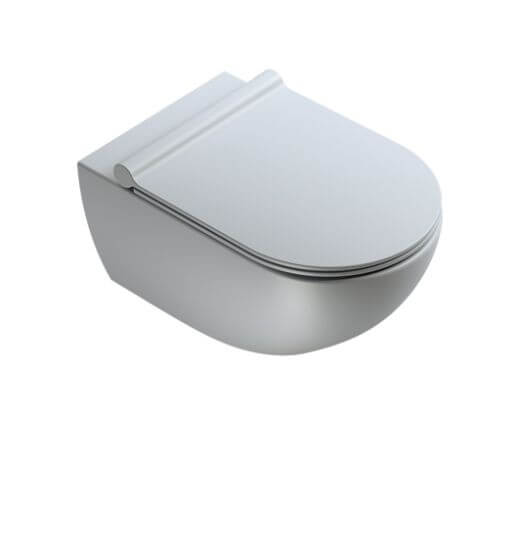 Miska Z Deską Wolnoopadającą Colori Szary Mat 54x35 1VSF54RCS+KFST00+5SCSTPCS Catalano