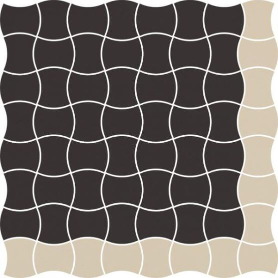 Mozaika Modernizm Nero Mix A 30,86x30,86 Paradyż