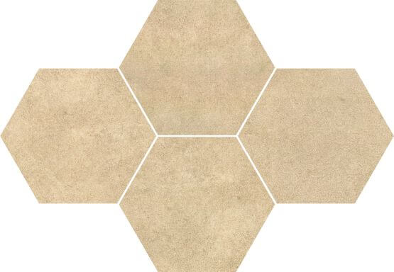 Mozaika Qubus Beige Heksagony 28,4x40,8 Ceramica Limone