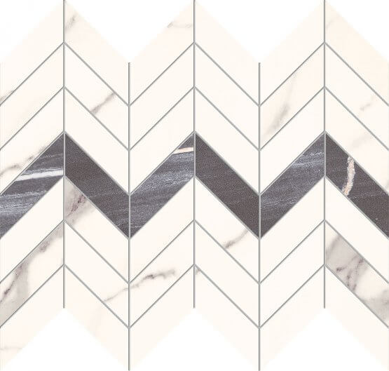 Mozaika Bonella White 29,4x24,6 Domino