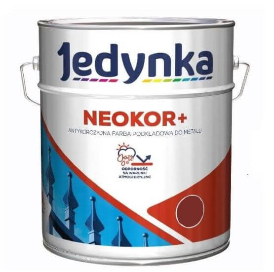 Farba Podkładowa Antykorozyjna Neokor Czarny 10 L Jedynka