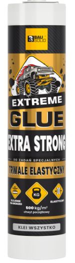 Bausolid Extreme Glue Extra Strong Klej Montażowy MS Polimer 500 kg/m 290ml