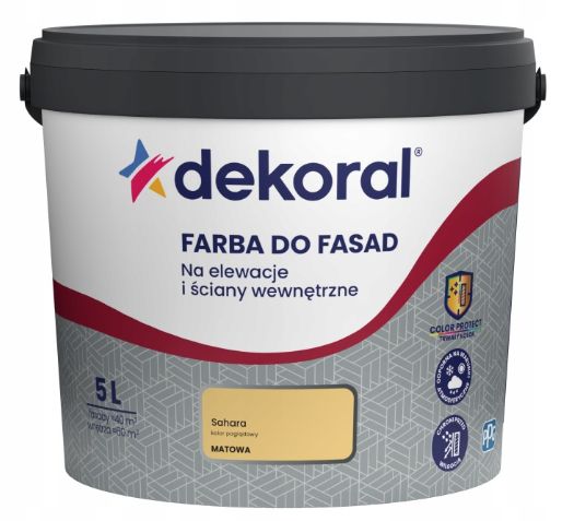 Dekoral FARBA DO FASAD Polinit Sahara 5L matowa