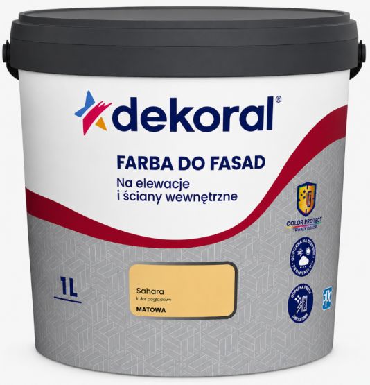 Dekoral FARBA DO FASAD Polinit Sahara 1L 