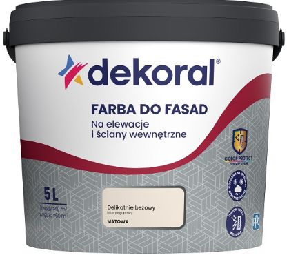 Dekoral FARBA DO FASAD Delikatnie Beżowy Mat 5L