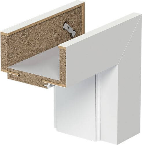 Ościeżnica Porta System Lewa 90 Bezprzylgowa Zakres D (140-160mm) Porta