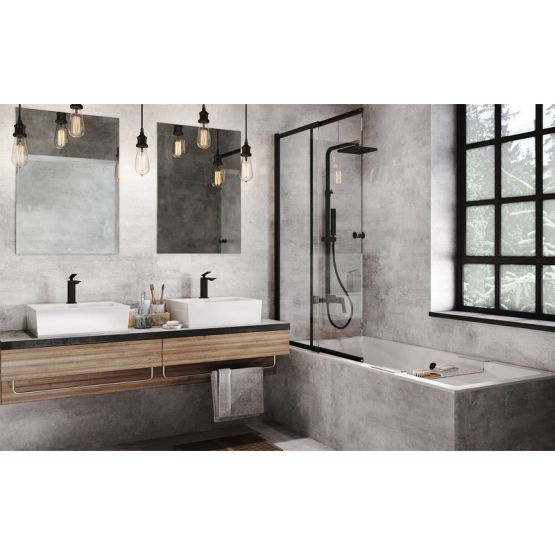 Parawan Nawannowy Easy Slide Black 100 PESB-2S Besco