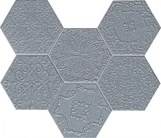 Mozaika Ścienna Lace Graphite 28,9x22,1 Tubądzin