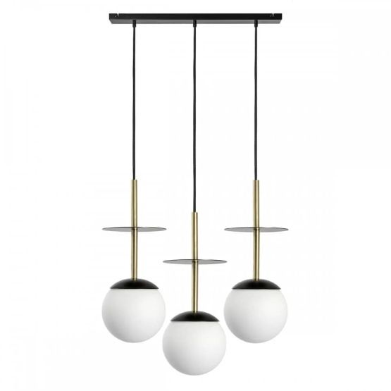 Lampa Wisząca Plaat A Czarno-Złoty PLL332P0 Ummo
