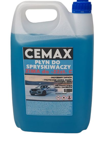 Płyn Do Spryskiwaczy zimowy 5l do -22'c Cemax