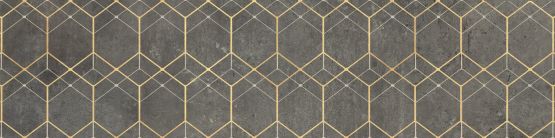 Płytka Gresowa Softcement Graphite Geo Polished 29,7x119,7 Cerrad