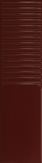 Płytka Ścienna Groove Burgundy 2 Połysk Str. 29,8x7,8 Tubądzin