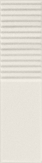 Płytka Ścienna Groove White Sugar 2 Str. 29,8x7,8 Tubądzin