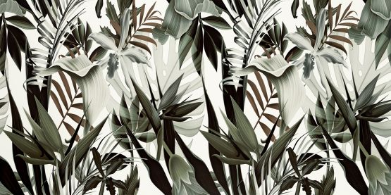 Płytka Ścienna Rainforest Leaves Satyna 119,8x59,8 Tubądzin Domino