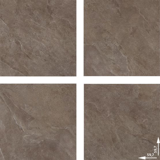 Płytka Tarasowa Ash Taupe 59,7x59,7 Str. Ceramica Limone