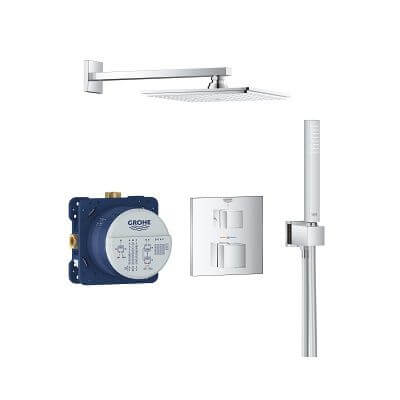 Podtynkowy Zestaw Prysznicowy Z Deszczownicą Rainshower Allure 230 Grohtherm Cube 34741000 Grohe