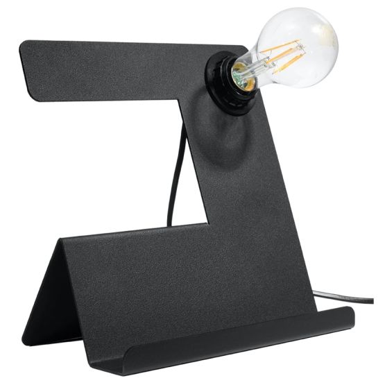 Sollux Lampa biurkowa INCLINE czarna Ezio Pescatori E27